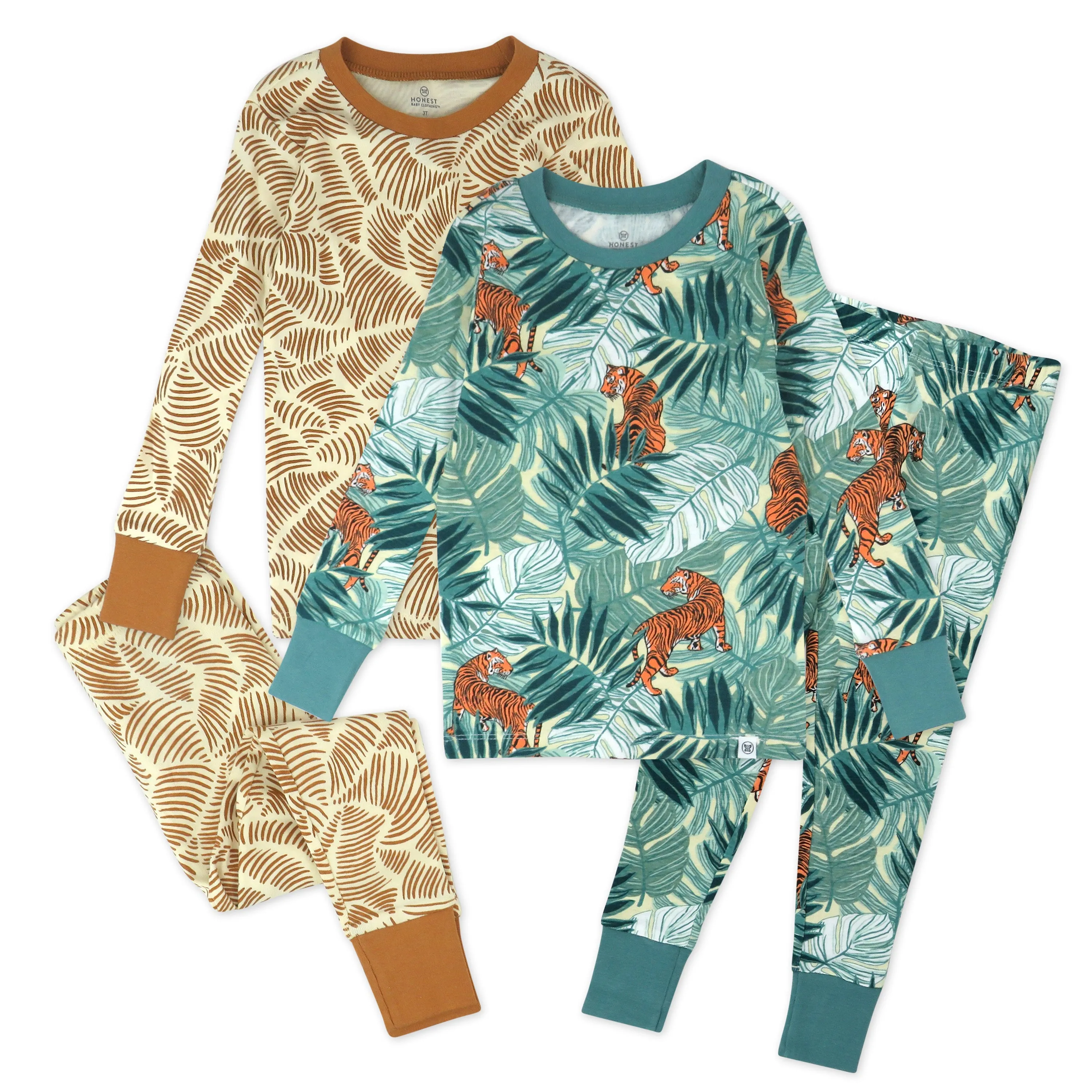 4-Piece Long Sleeve PJ Set