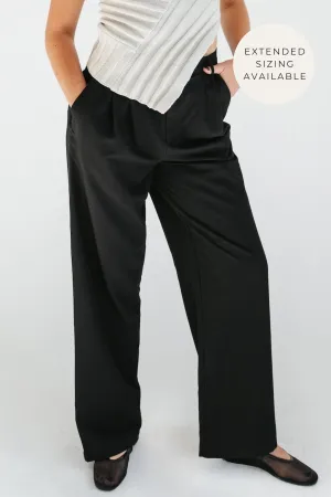 At My Best Pleated Trouser - Black