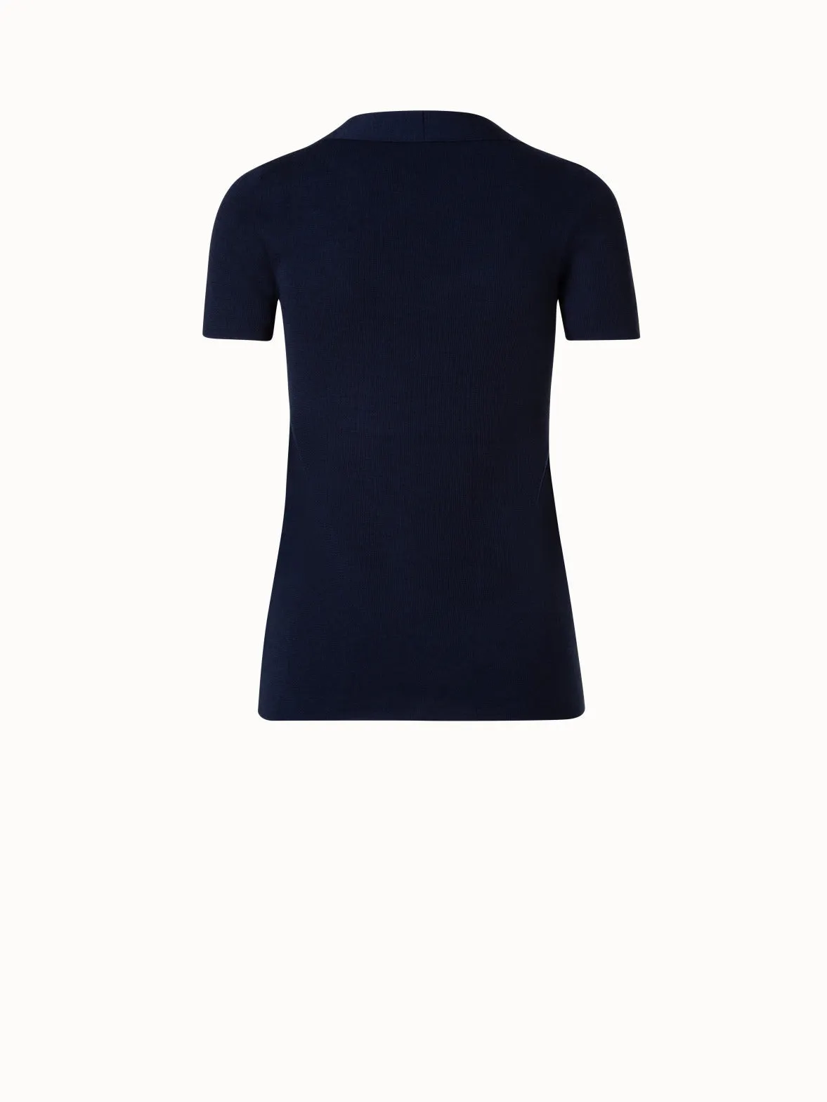 Cashmere Silk Short Sleeve Knit Pullover