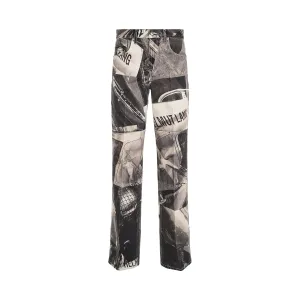 Helmut Lang Carpenter Jean in Black/White