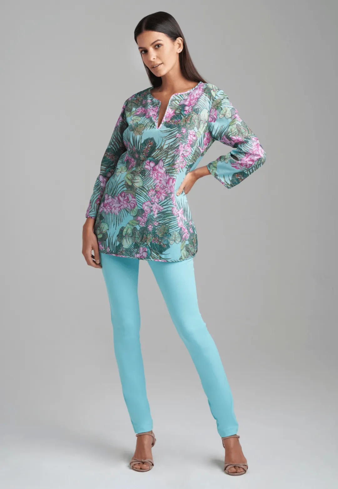 Izzy Cotton Tunic in Paradise