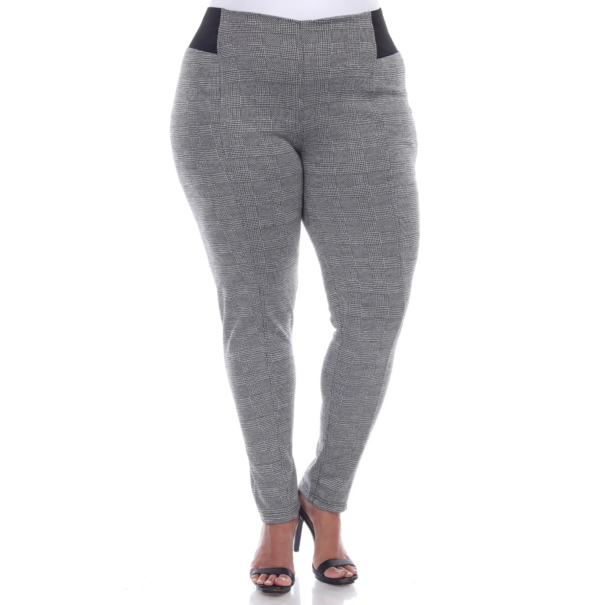 Jacquard Slim Pants - Plus