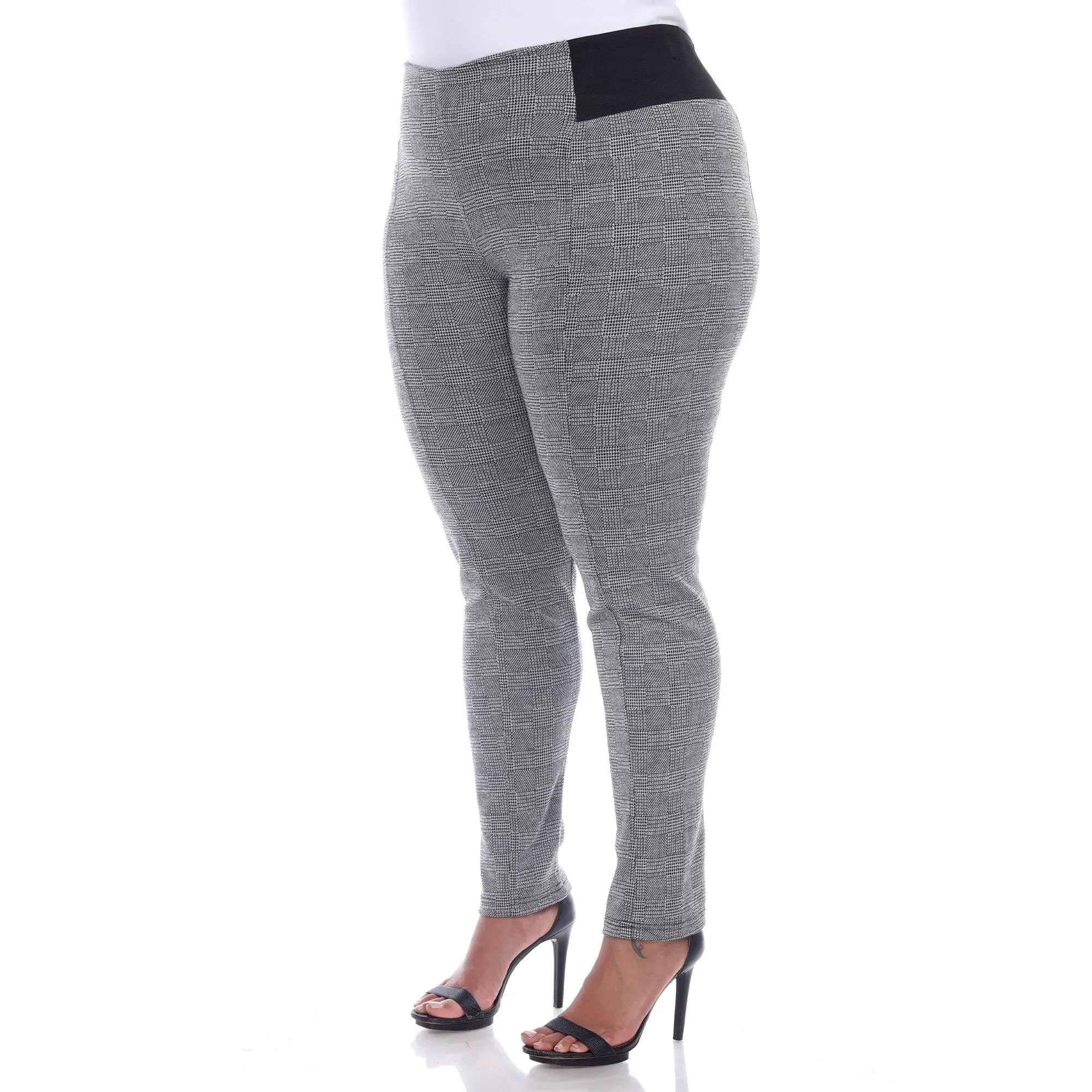 Jacquard Slim Pants - Plus