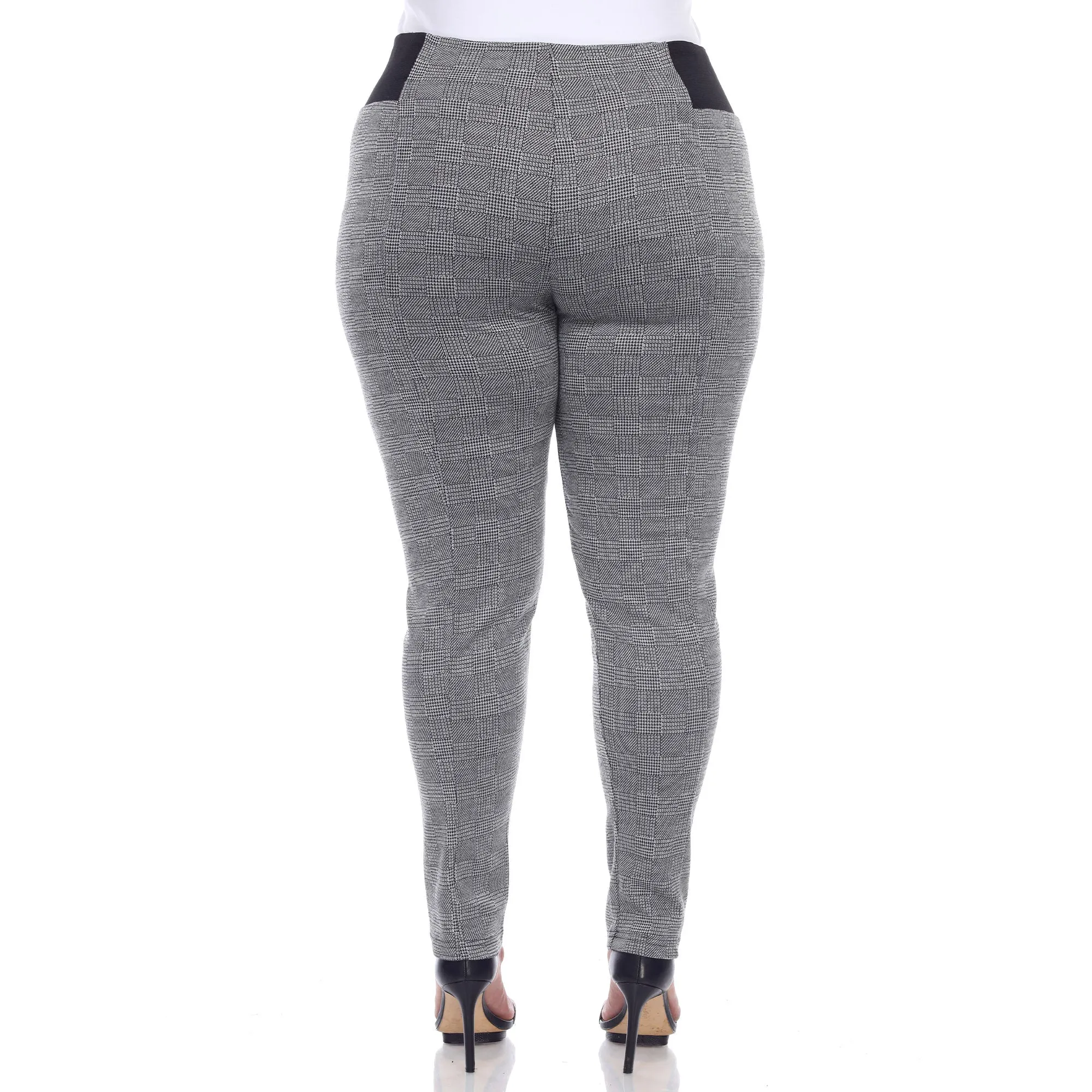 Jacquard Slim Pants - Plus