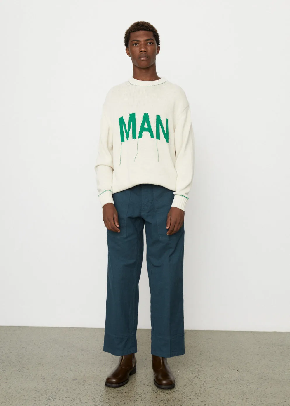 MAN Intarsia Crew