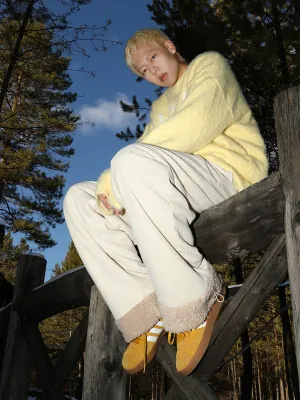 MANYSTON Winter Ribbed Cozy Pants