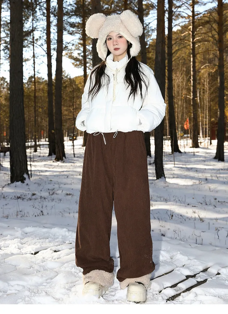 MANYSTON Winter Ribbed Cozy Pants