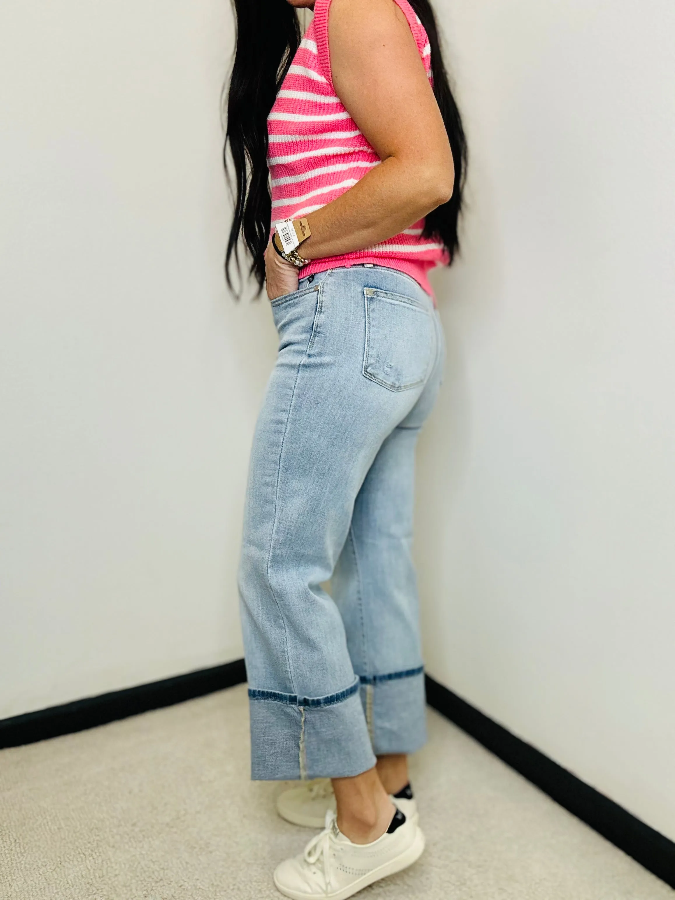 Marley Light Wash Straight Judy Blue Jeans