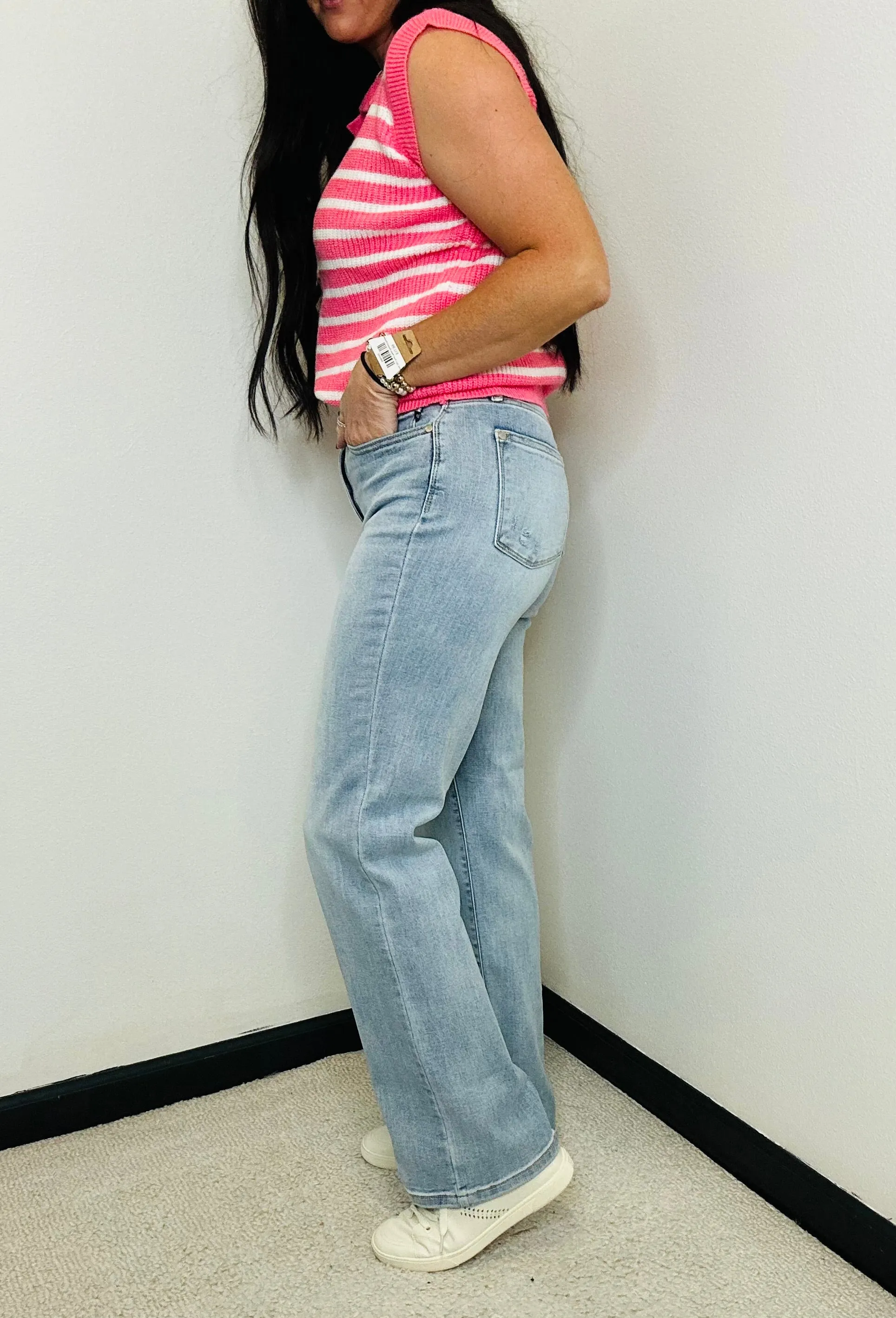 Marley Light Wash Straight Judy Blue Jeans