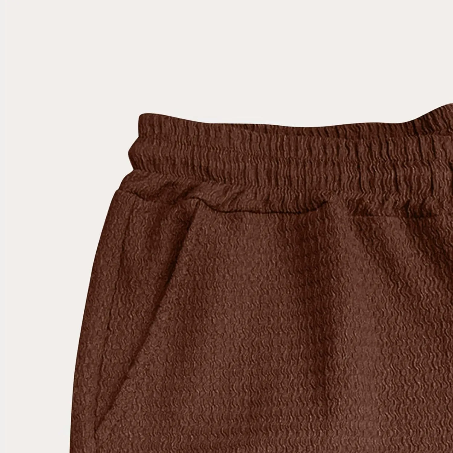 Mens Casual Pants Relaxed Fit Wide Leg Trousers High-Rise Summer Elastic Waist Drawstring Casual Flat Front Pants