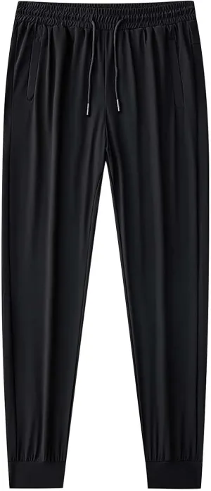 Mens Golf Pants Stretch Relaxed Fit Lightweight Hiking Pants Breathable Quick Dry Camping Fishing Athletic Joggers