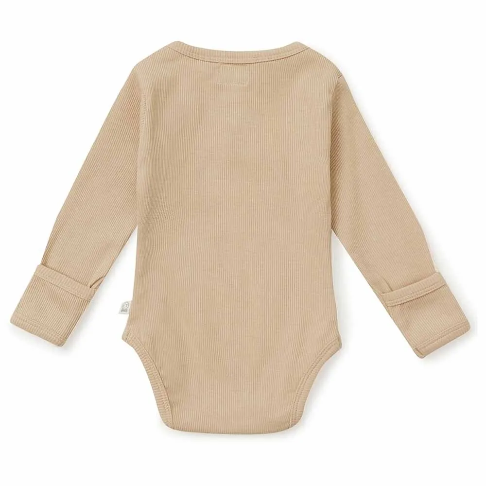 Pebble Long Sleeve Organic Bodysuit