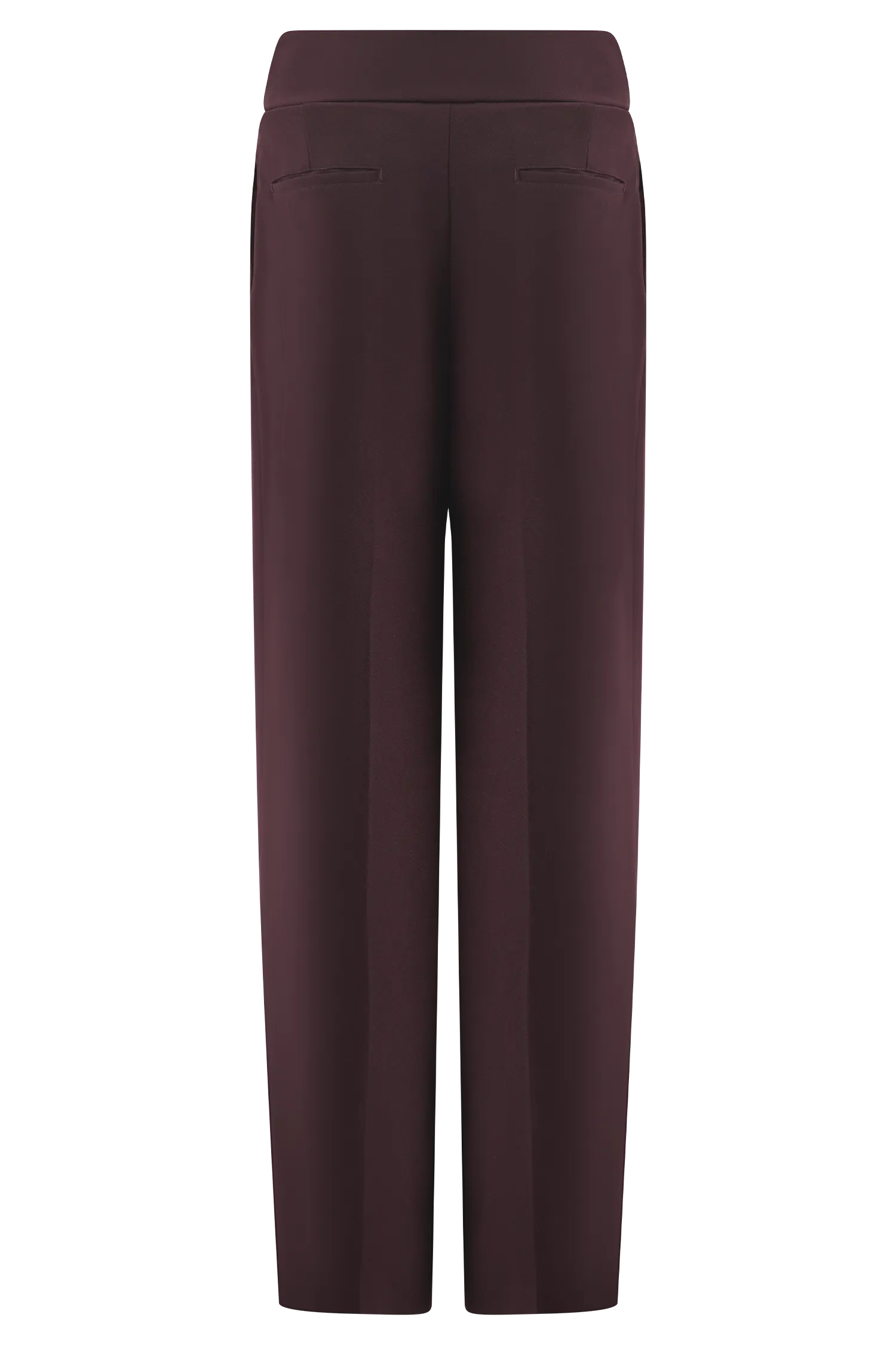 Penelope Pleated High Waisted Pants - Chocolate