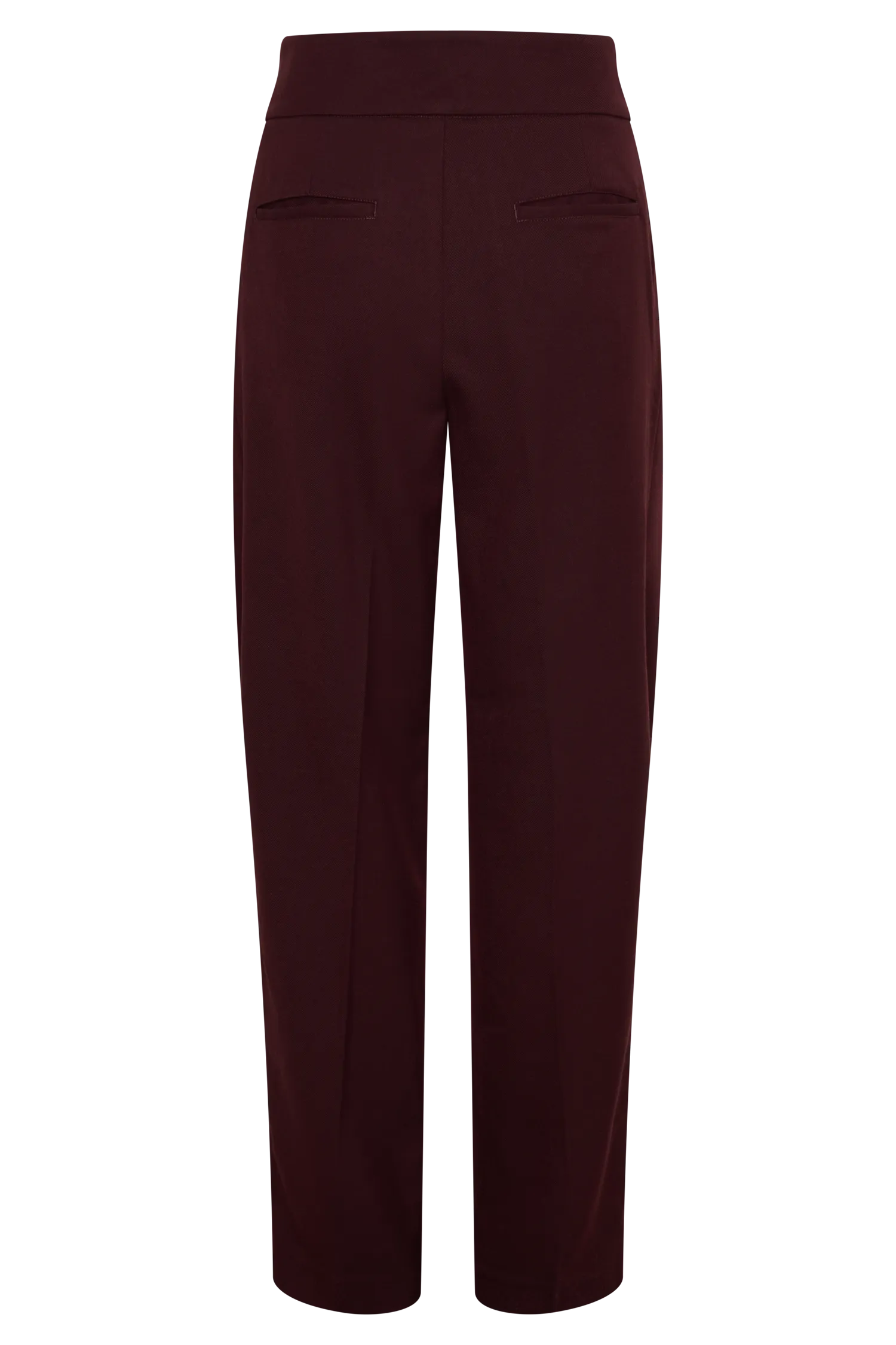 Penelope Pleated High Waisted Pants - Mahogany