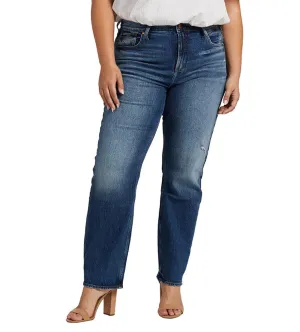 Silver Jeans Frisco Straight High Rise Plus