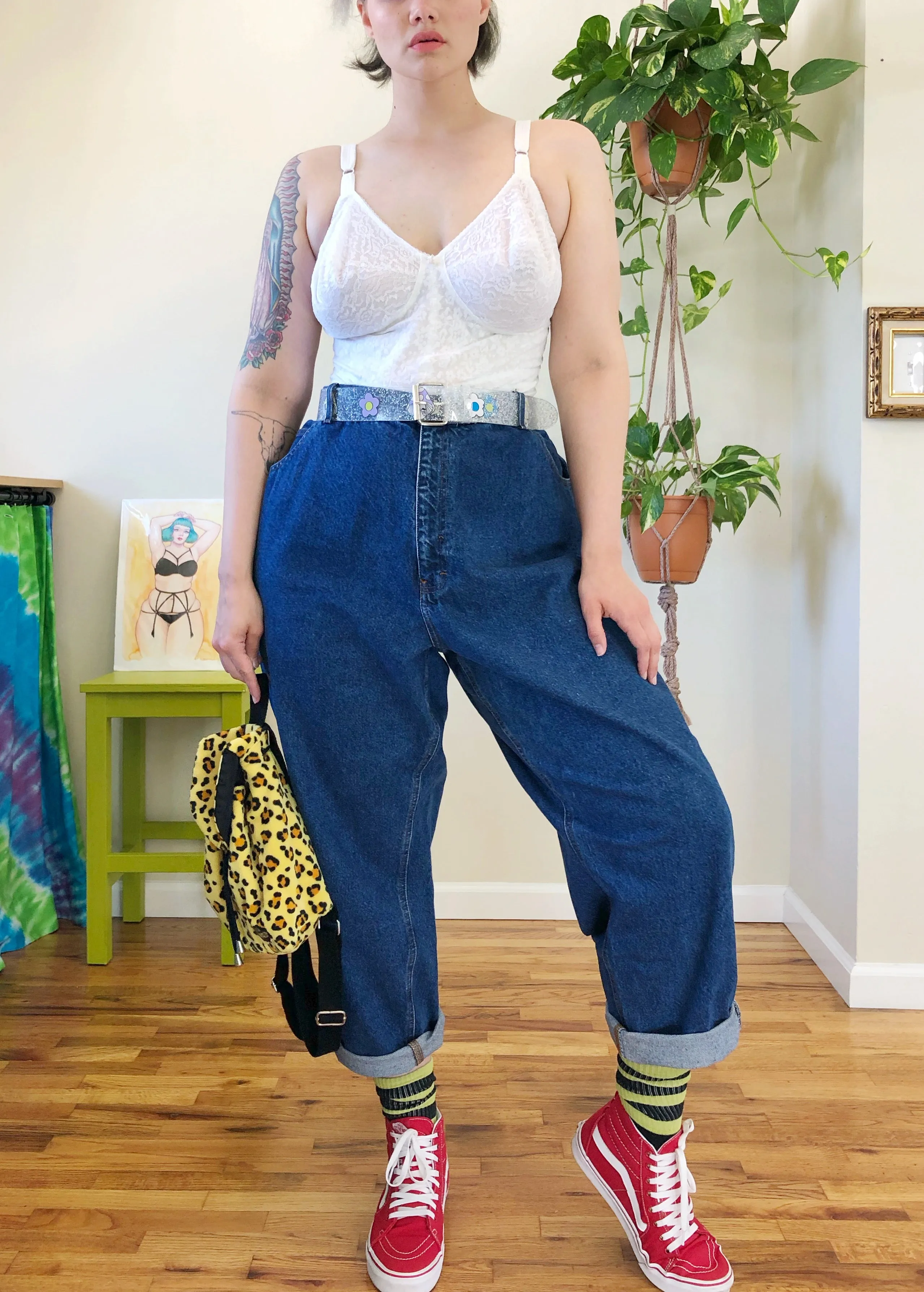 Vintage Classic Mom Jeans with Relaxed Fit - 3X