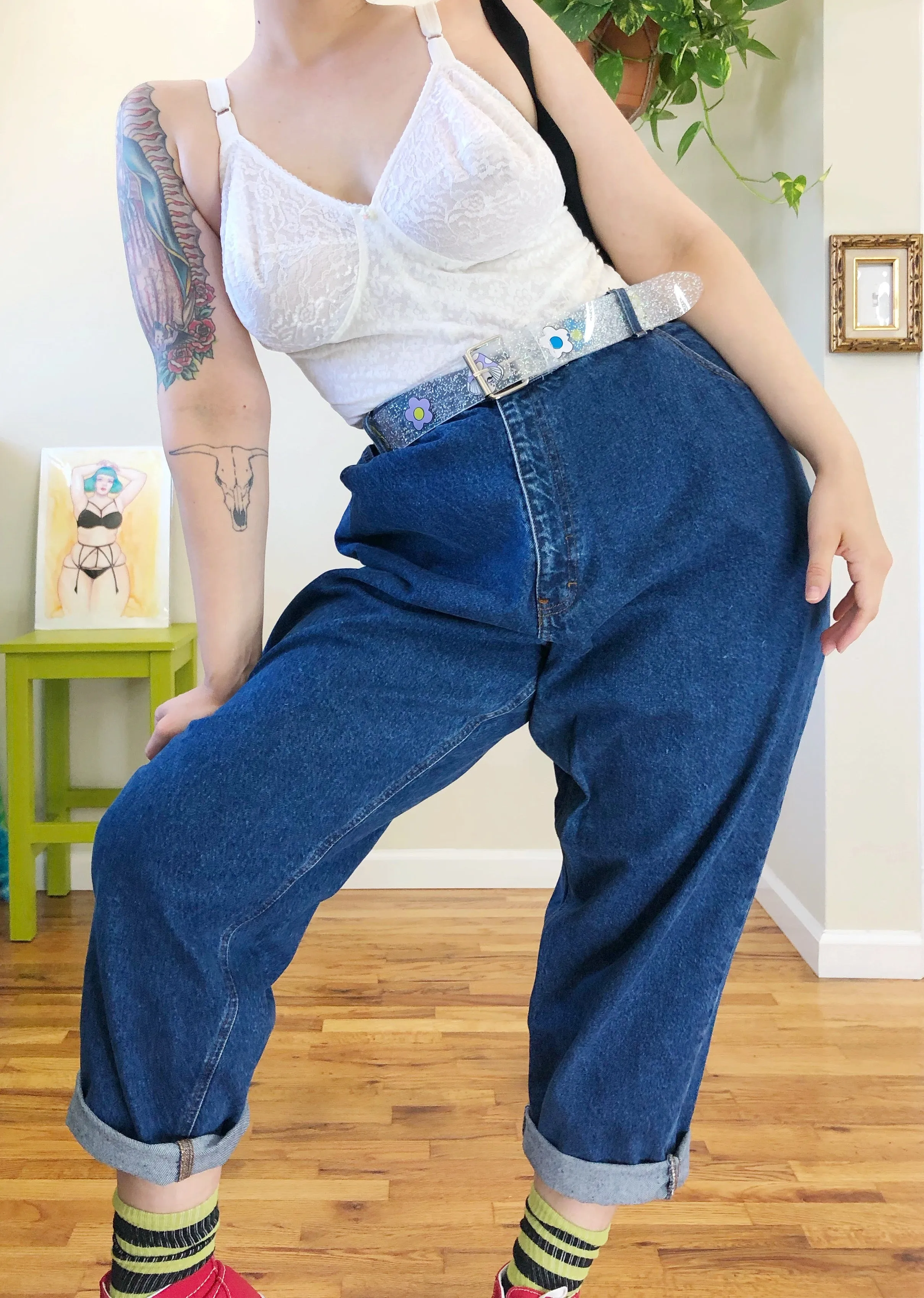 Vintage Classic Mom Jeans with Relaxed Fit - 3X