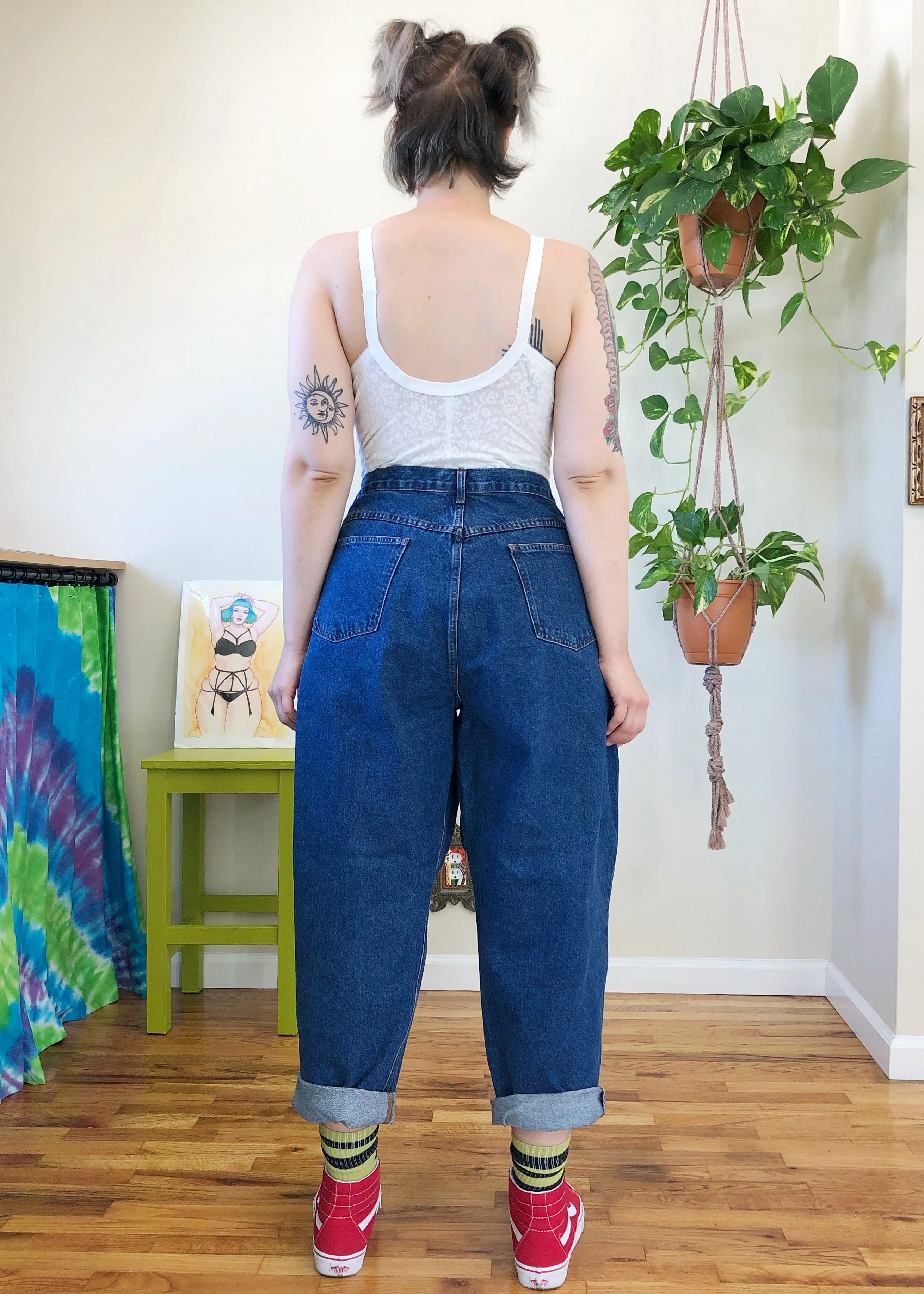 Vintage Classic Mom Jeans with Relaxed Fit - 3X