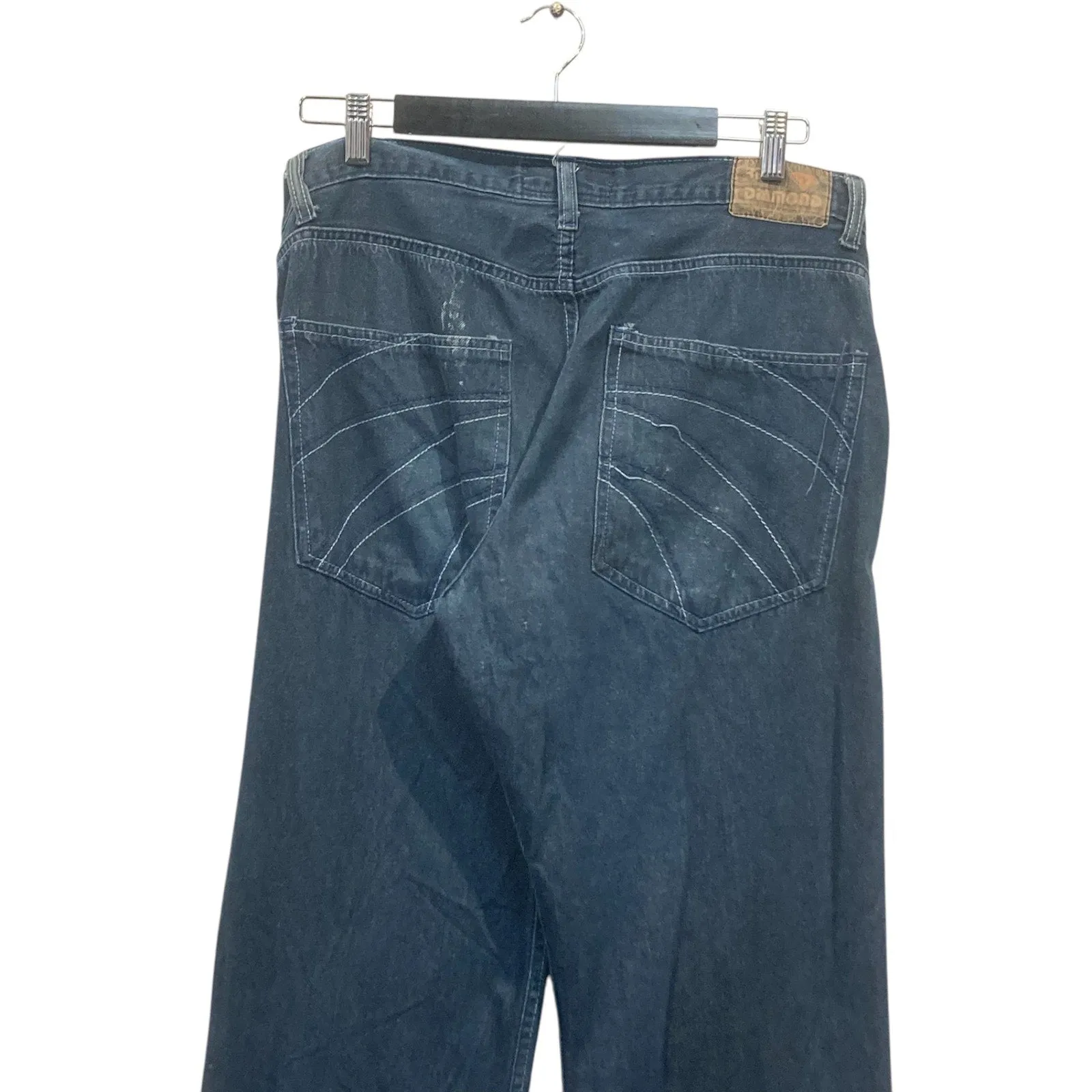 Vintage Diamond Denim Jeans 37x31