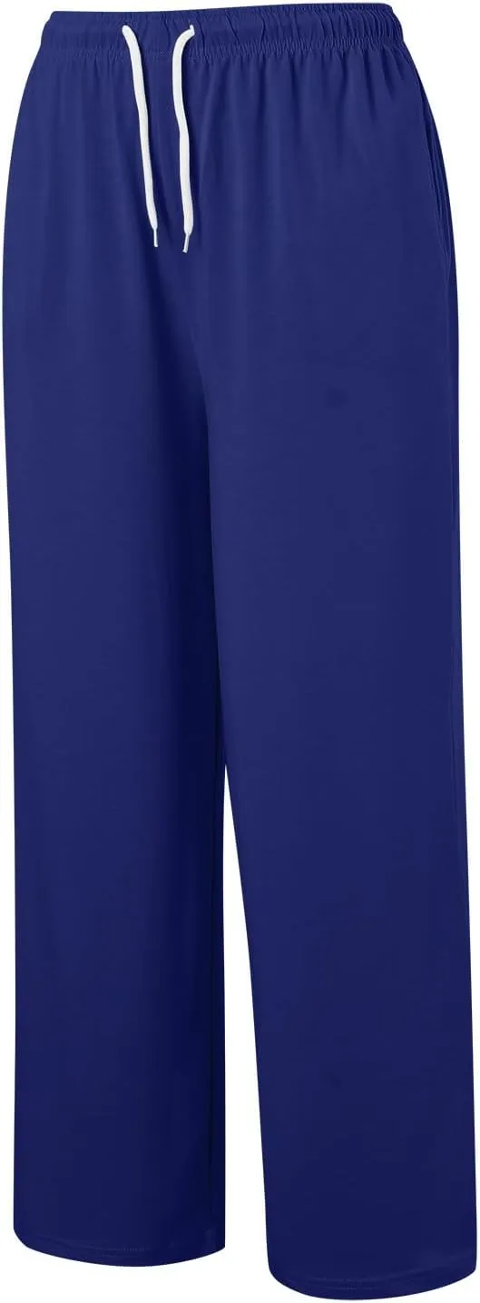 Wide Leg Sweat Pants for Womens High Waisted Baggy Sweatpants Casual Drawstring Workout Athletic Pants with Pockets