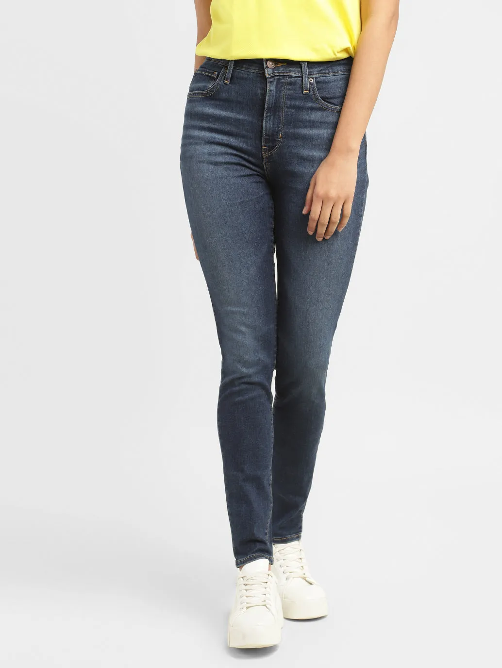 Women's 721 Blue Skinny Fit High Rise Jeans