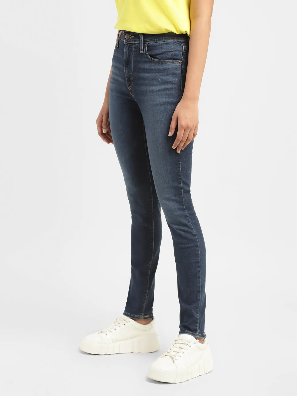 Women's 721 Blue Skinny Fit High Rise Jeans