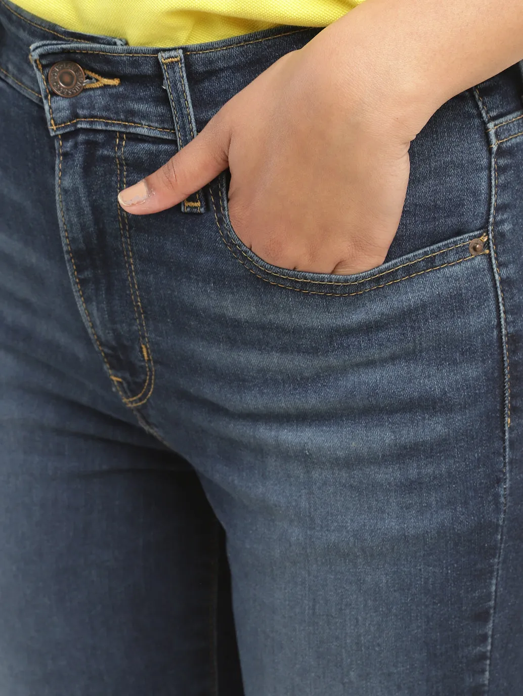 Women's 721 Blue Skinny Fit High Rise Jeans