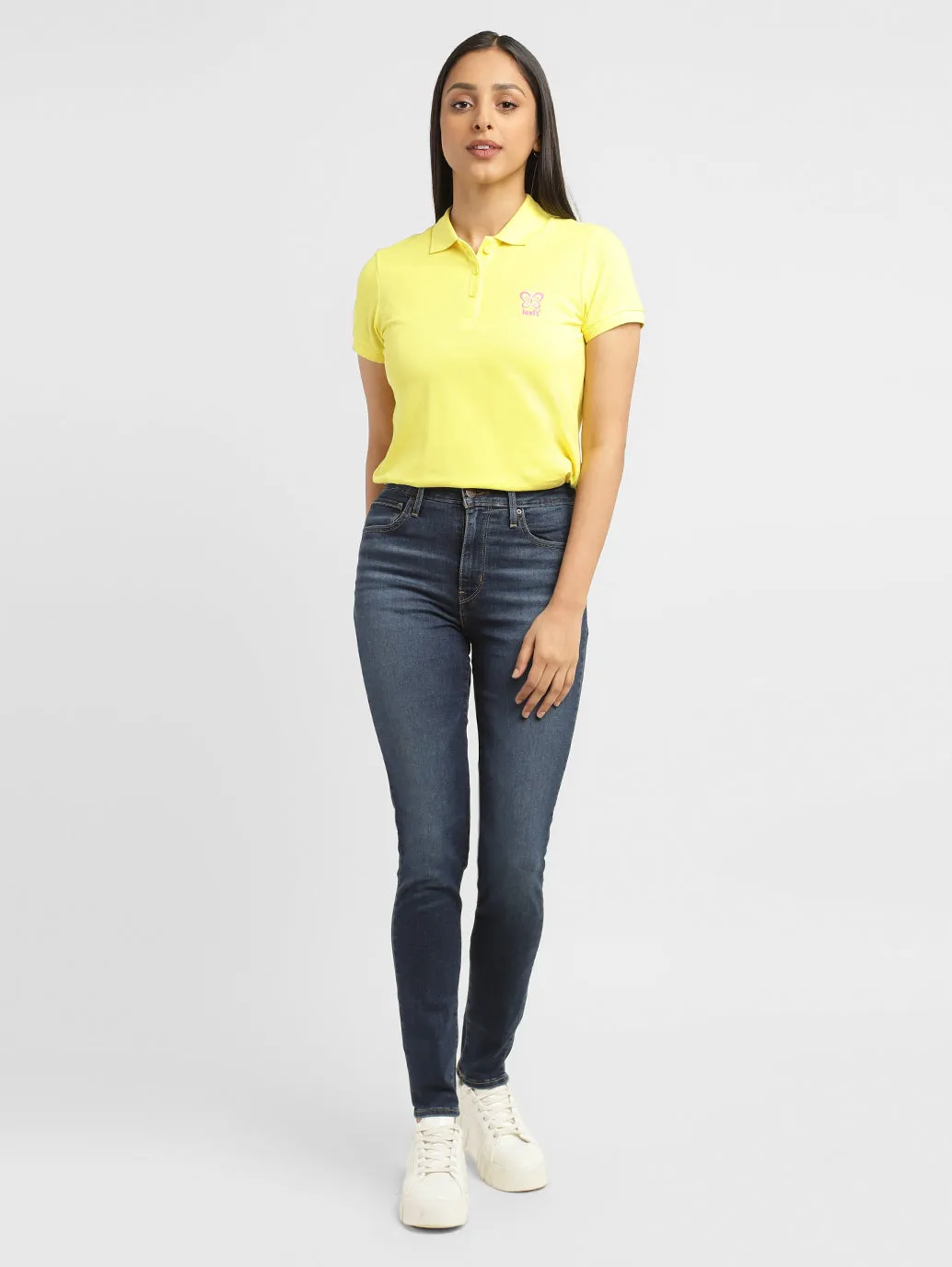 Women's 721 Blue Skinny Fit High Rise Jeans